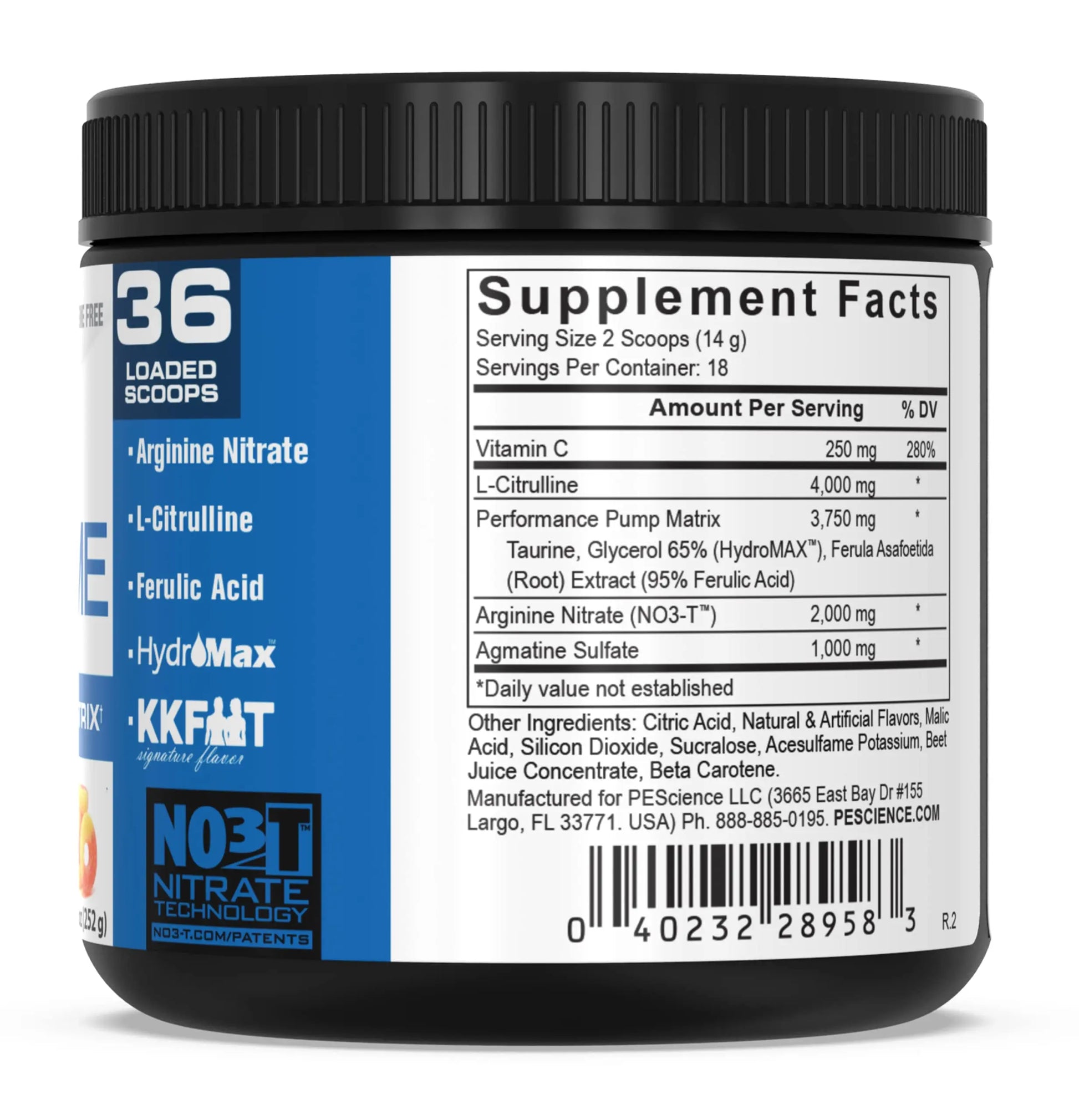 PEScience High Volume + Prolific Pre-Workout Stack, Powerful Nitric Oxide & Energy PEScience