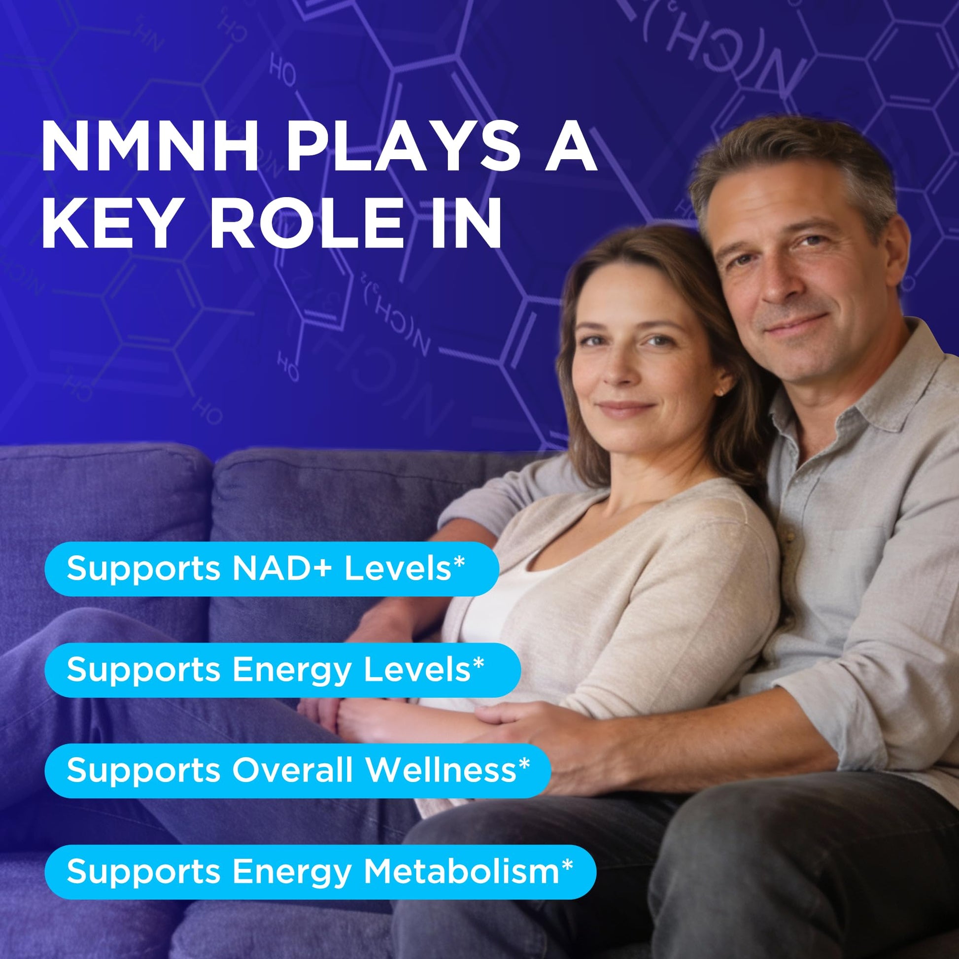 Oneoo NMNH Supplement with NAD Supplement Maximum Potency with Resveratrol & Pterostilbene, CoQ10 & Black Pepper, for Cellular Energy, Anti-Aging Support, Sirtuin Activation & Methylation Support, 120 OneooBuy Supplements Australia
