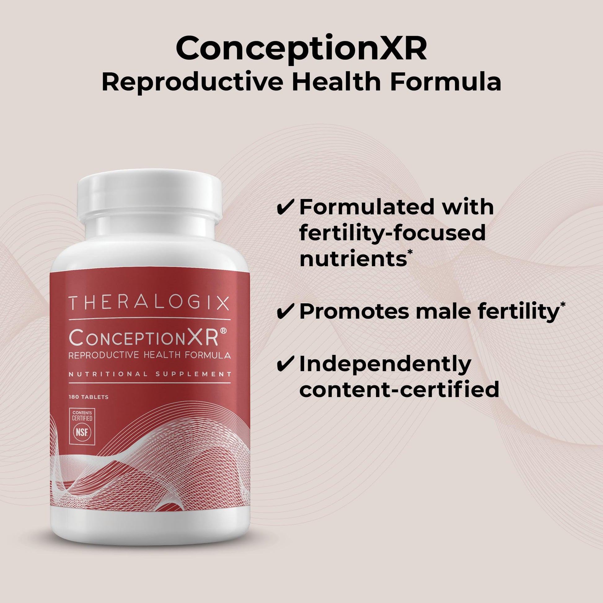 TheraNatal Core + ConceptionXR Reproductive Health Formula Bundle - Preconception Vitamin Theralogix
