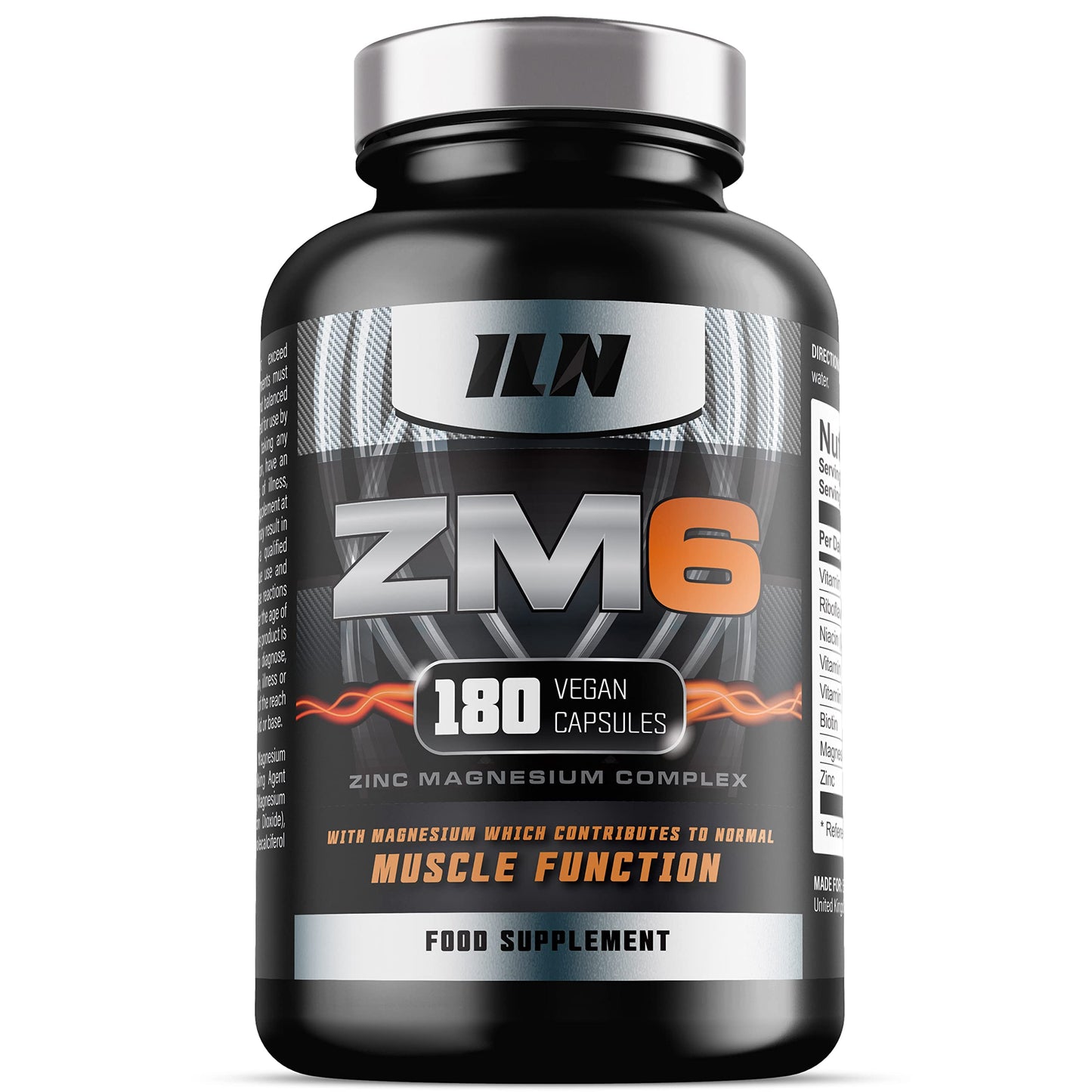 ZM6 - High Strength Zinc Magnesium Supplement - Zinc and Magnesium Tablets Iron Labs Nutrition