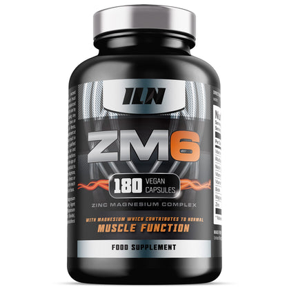 ZM6 - High Strength Zinc Magnesium Supplement - Zinc and Magnesium Tablets Iron Labs Nutrition