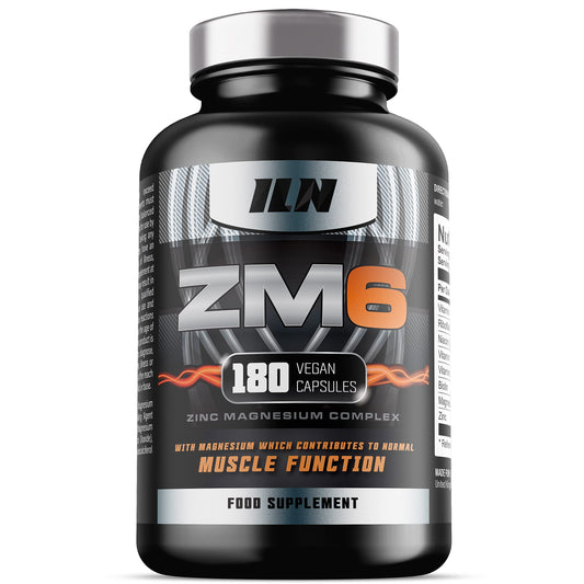 ZM6 - High Strength Zinc Magnesium Supplement - Zinc and Magnesium Tablets Iron Labs Nutrition