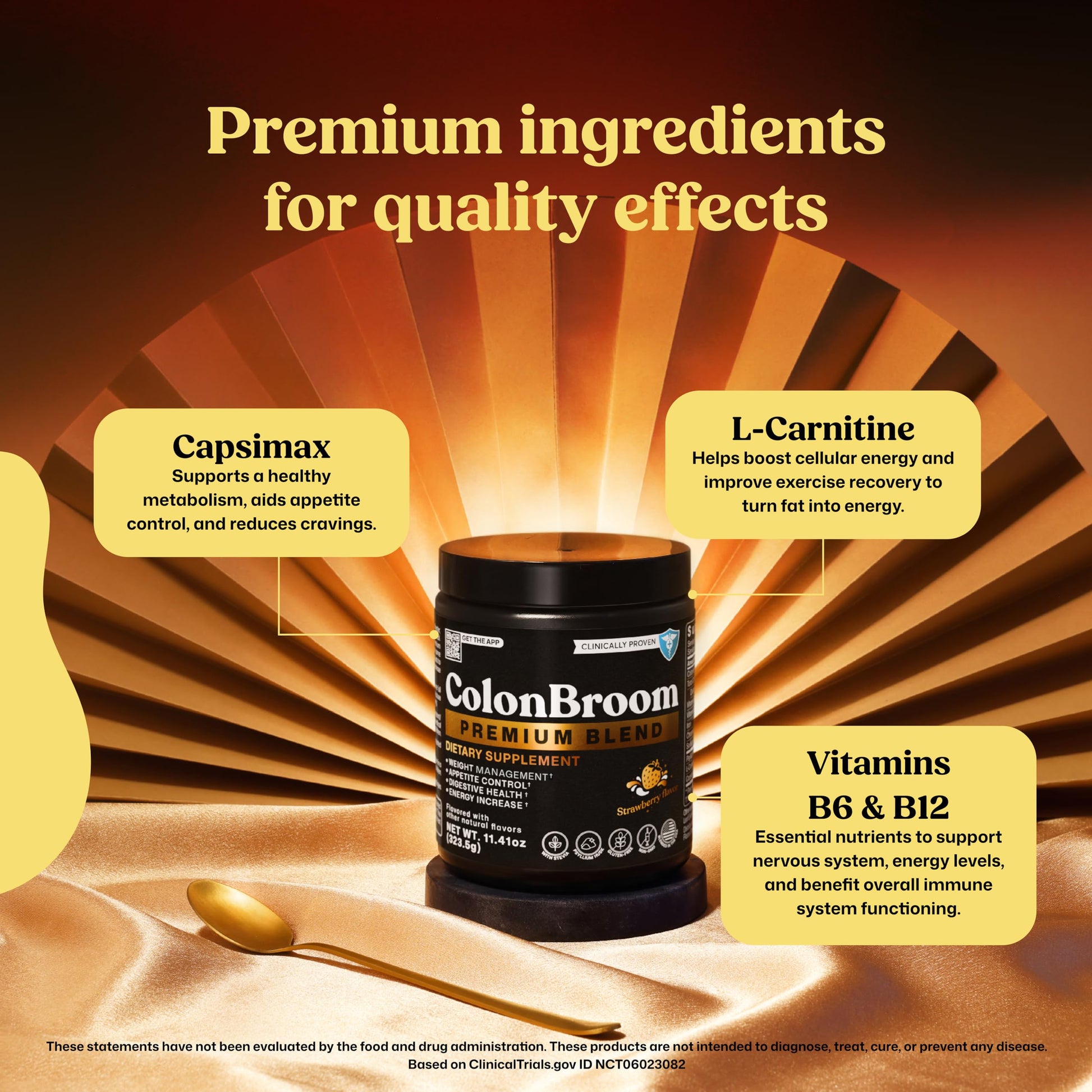 ColonBroom Premium Weight Management Supplement (Strawberry) - Colon Broom Psyllium Husk Fiber Powder Drink - Gluten Free, Non-GMO Colon Cleanse for Bloating Relief & Gut Health, 200 Servings ColonBroomBuy Supplements Australia
