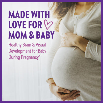 New Chapter Wholemega for Moms Fish Oil Supplement - Prenatal DHA with Omega-3 + Vitamin D3 New Chapter