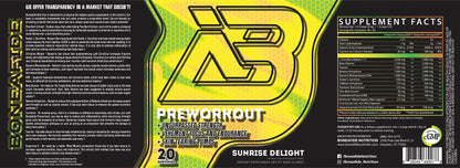 Boneafide Preworkout (Sunrise Delight) Boneafide Nutrition