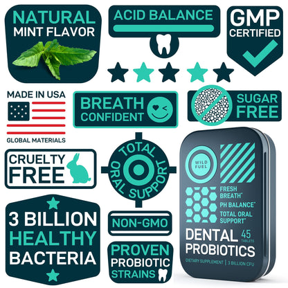 WILD FUEL Male Fertility Supplement and Dental Probiotics Health and Wellness Bundle WILD FUEL