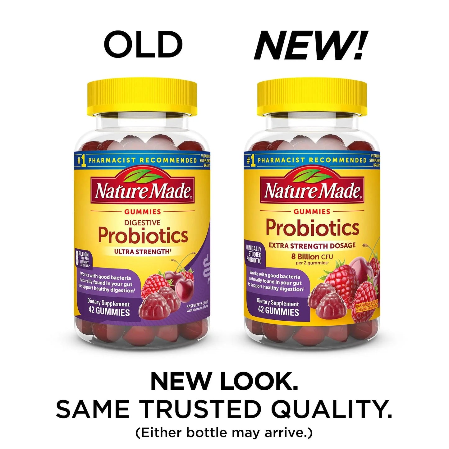 Nature Made Probiotics Extra Strength Dosage, Probiotics for Women and Men 8 Billion CFU per 2 Gummies, 42 Probiotic Gummies, 21 Day Supply Nature Made buy supplements Au