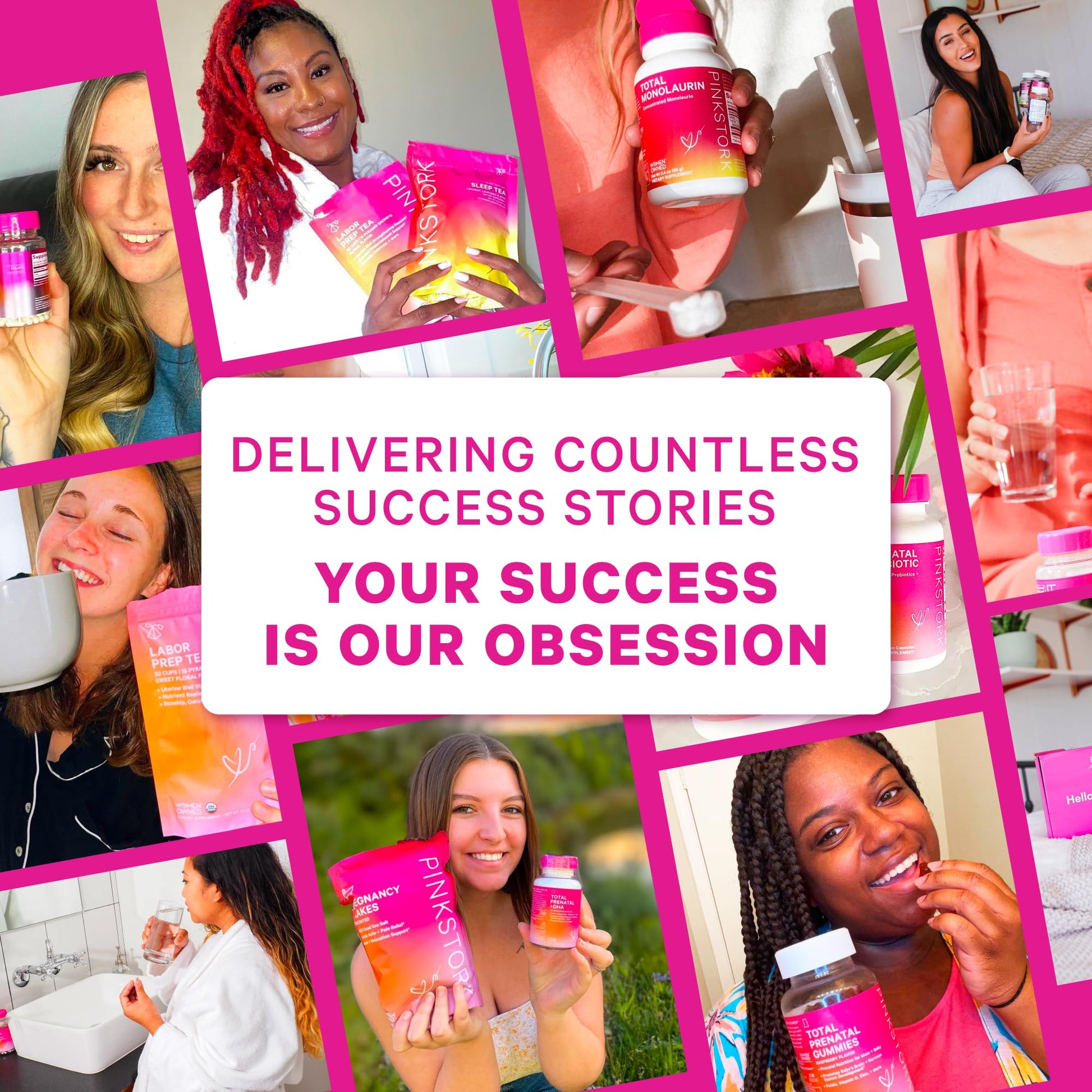 Pink Stork Prenatal Vitamin Duo: Prenatal Vitamins and Probiotics for Pregnant Women Pink Stork