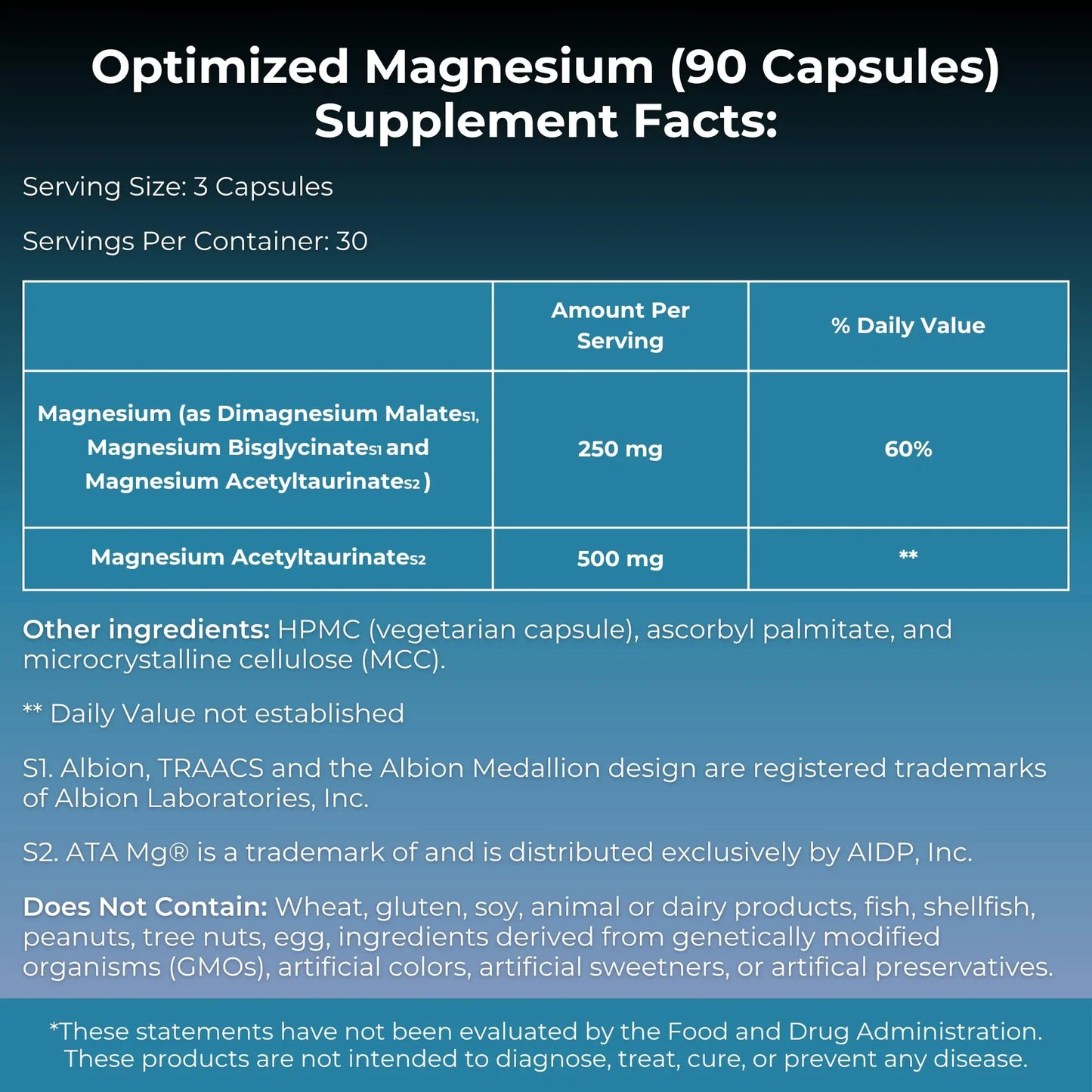 MYOXCIENCE Optimized Magnesium Glycinate + Magnesium Taurate (as ATAmag®) for High Brain Bioavailability to Support Stress Relief and Sleep | 30 Servings MYOXCIENCE buy supplements Au