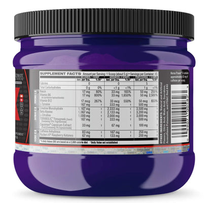 Ultimate Nutrition Horse Power X, Concentrated Pre Workout Supplement, Creatine Ultimate Nutrition