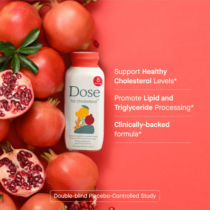 DOSE for Cholesterol Supplements Maintain Healthy Cholesterol Levels and Supports Cardiovascular Health Gluten-Free Vegan Zero Sugar, 16oz Bottle, 3 Pack (3 Week Supply) DOSE buy supplements Au