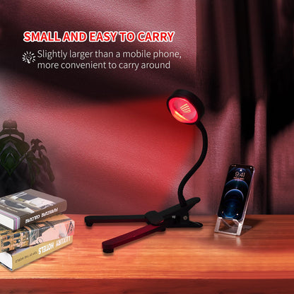 WTINTELL Red Light Therapy for Face, 660nm LED Red Light Therapy Light with Clip, Suitable WTINTELL
