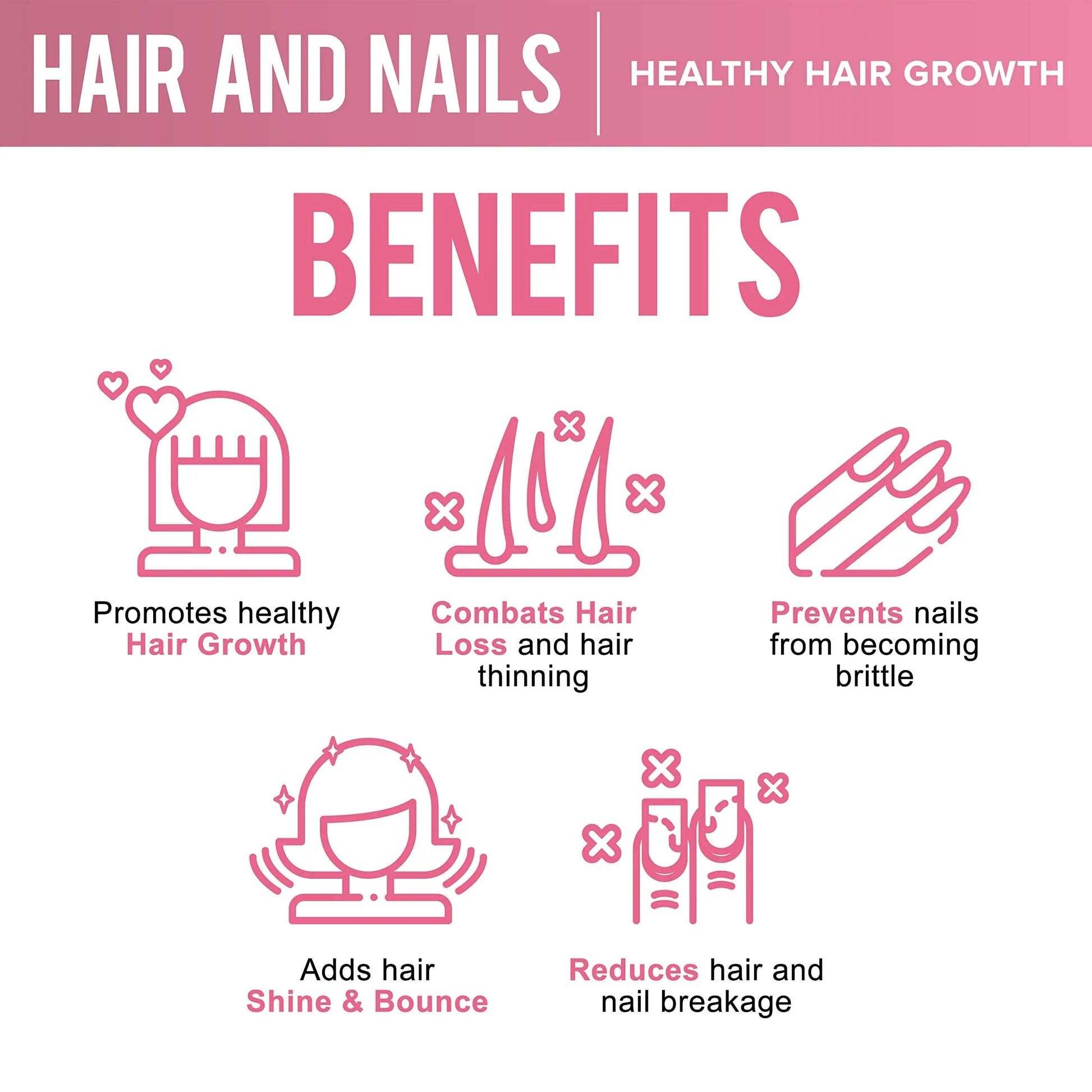 OPTML Hair and Nail Vitamins for Hair Growth and Thickness, Biotin-Infused Hair Pills, Hair Vitamins for Faster Hair Growth and Healthy Nails, for Women and Men, 60 Capsules OPTML buy supplements Au