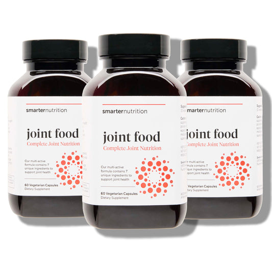 SMARTERNUTRITION Joint Food - Nourishing Support for Joint Comfort, Lubrication, Mobility with Collagen Type II, Lipase, MSM, Vitamin C, Turmeric, Bromelain - 180 Count(Pack of 3) - 90-Day Supply SMARTERNUTRITIONBuy Supplements Australia