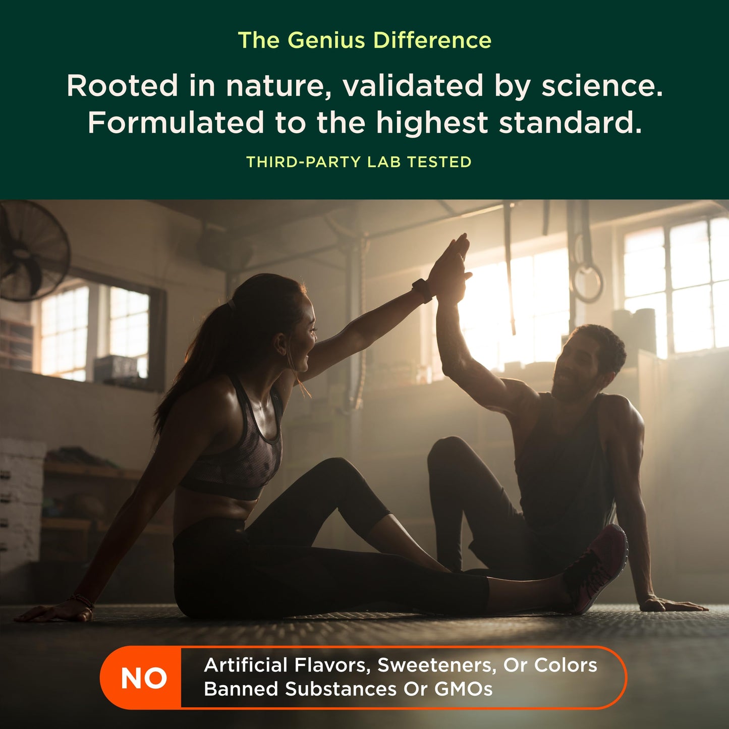 The Genius Brand Rise + Shine Nootropic – Cordyceps & Rhodiola Rosea – Caffeine-Free Energy & Mood Support – Focus, Clarity & Emotional Balance – 30 Servings The Genius BrandBuy Supplements Australia
