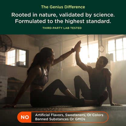 The Genius Brand Rise + Shine Nootropic – Cordyceps & Rhodiola Rosea – Caffeine-Free Energy & Mood Support – Focus, Clarity & Emotional Balance – 30 Servings The Genius BrandBuy Supplements Australia