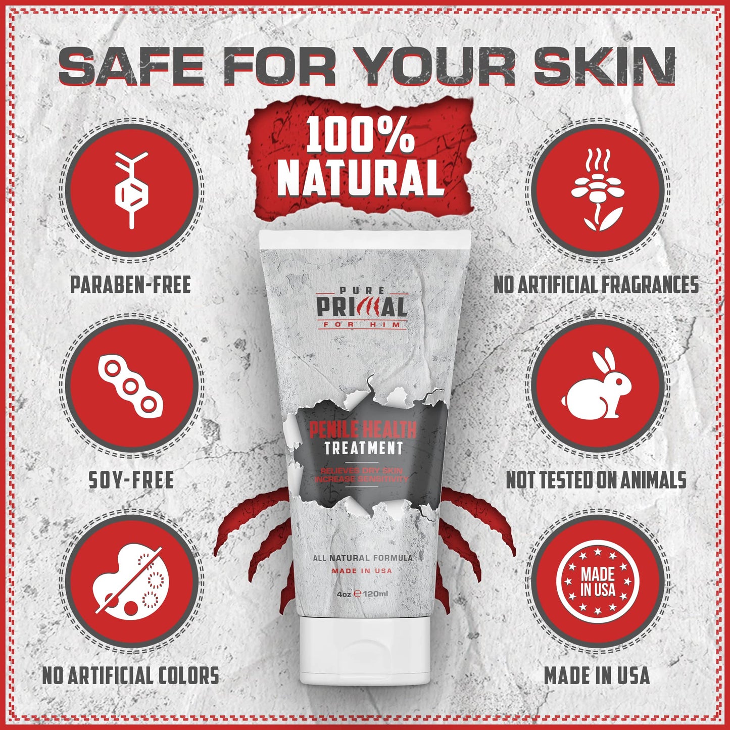 Pure Primal Premium Penile Health Cream - Advanced Moisturizing Penile Cream Pure PrimalBuy Supplements Australia