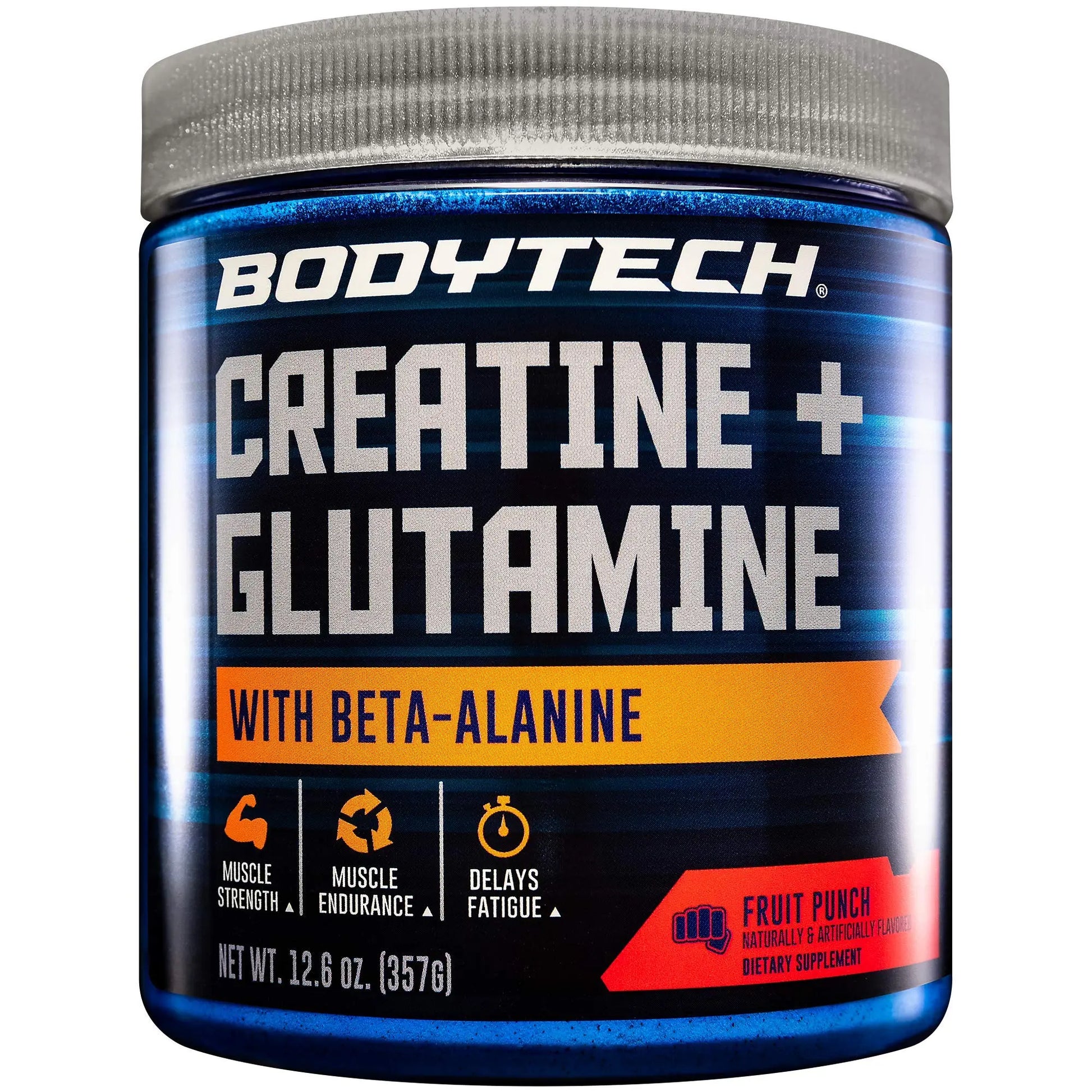 BodyTeach Creatine and Glutamine with Beta Alanine Fruit Punch - Supports Muscle Growth BODYTECH