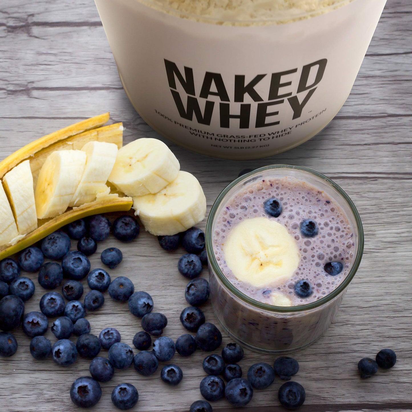 NAKED WHEY 5LB 100% Grass Fed Unflavored Whey Protein Powder - US Farms NAKEDBuy Supplements Australia