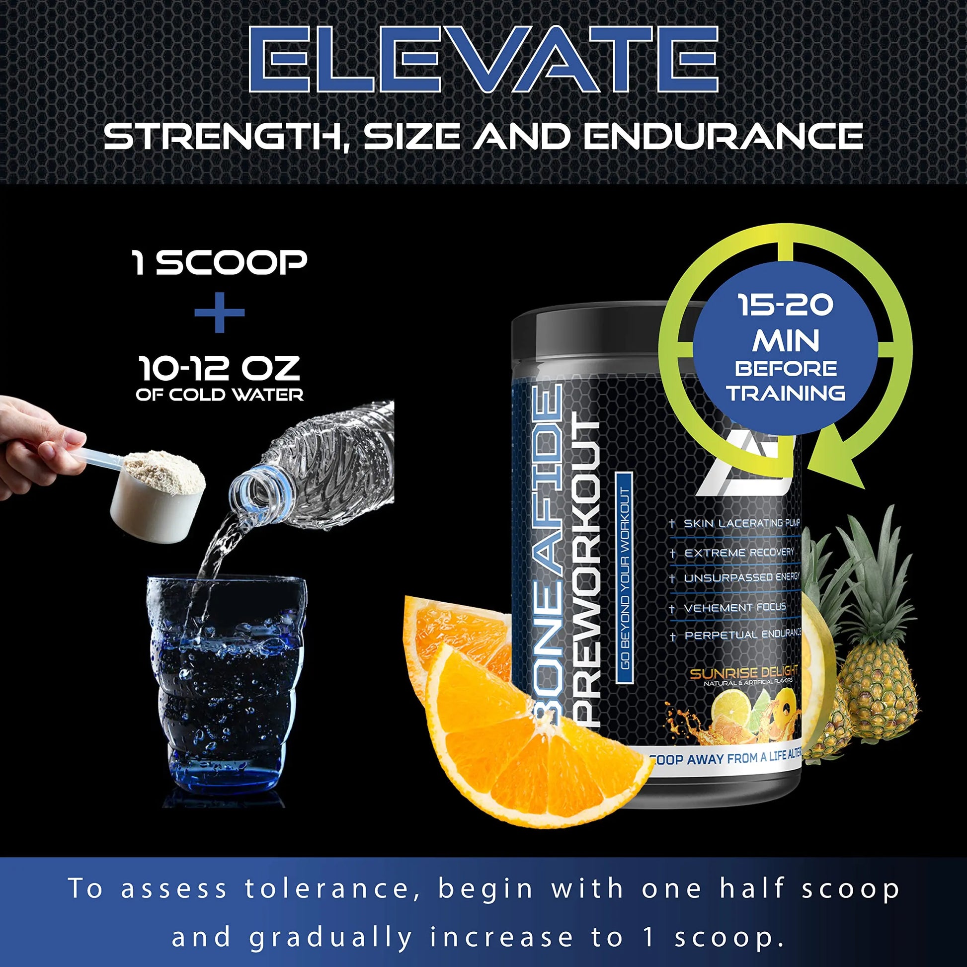 Boneafide Preworkout (Sunrise Delight) Boneafide Nutrition