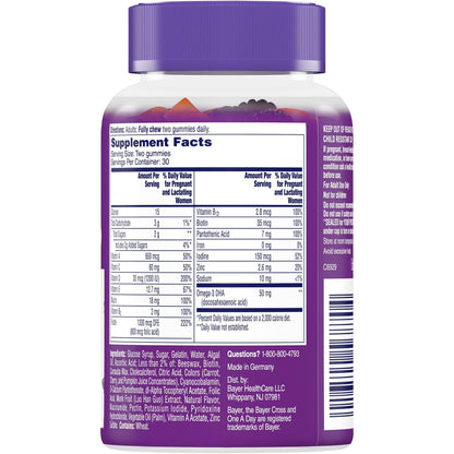 One A Day Women's Prenatal Gummies, 60 Count ONE A DAY