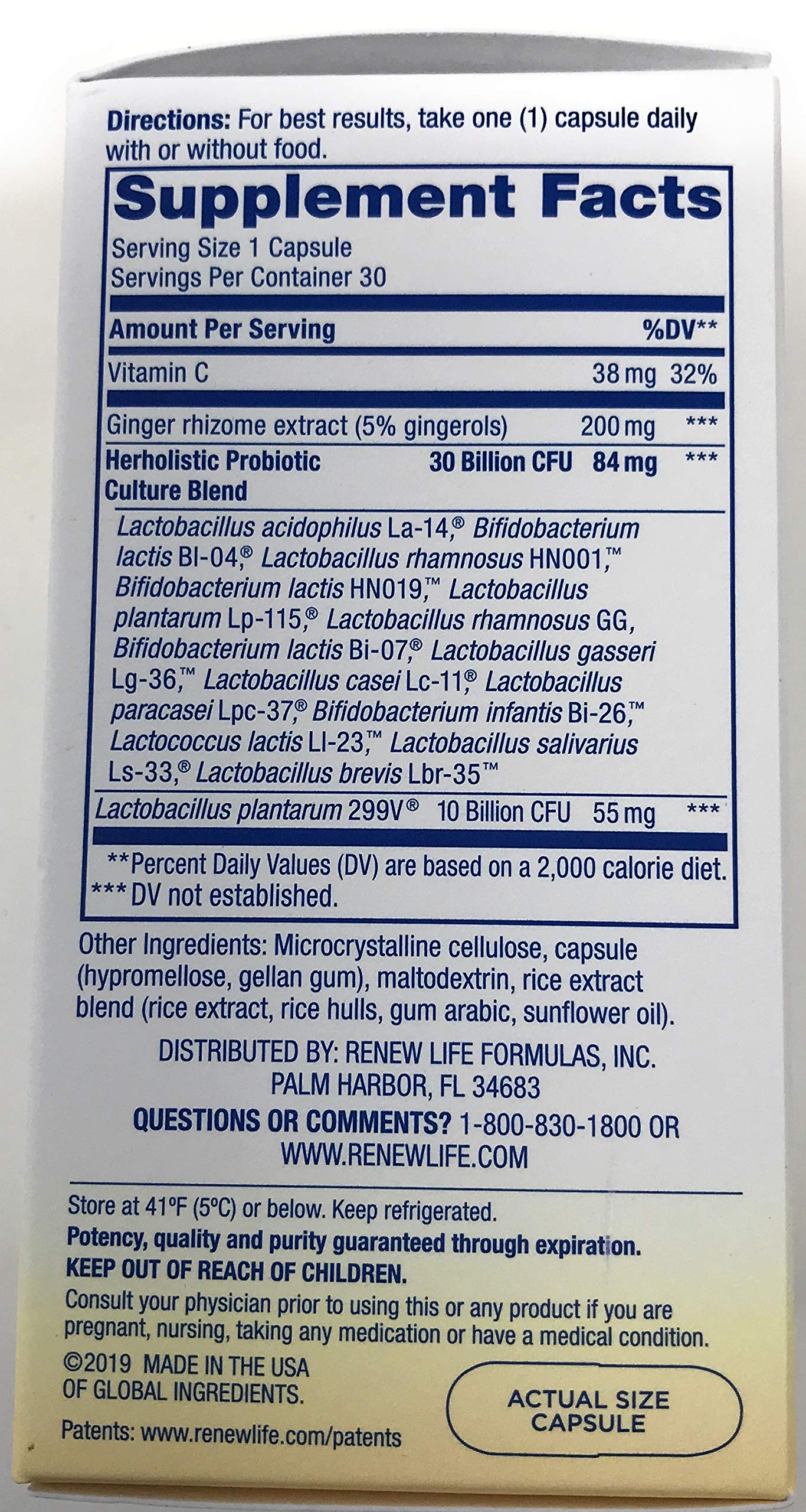 Renew Life Herholistic Prenatal Partner Probiotic 40 Billion, 30 CT Renew Life