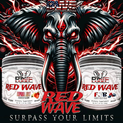 Red Wave Pre Workout Powder With Creatine, Perfect For Men And Women Right Wing Formulations