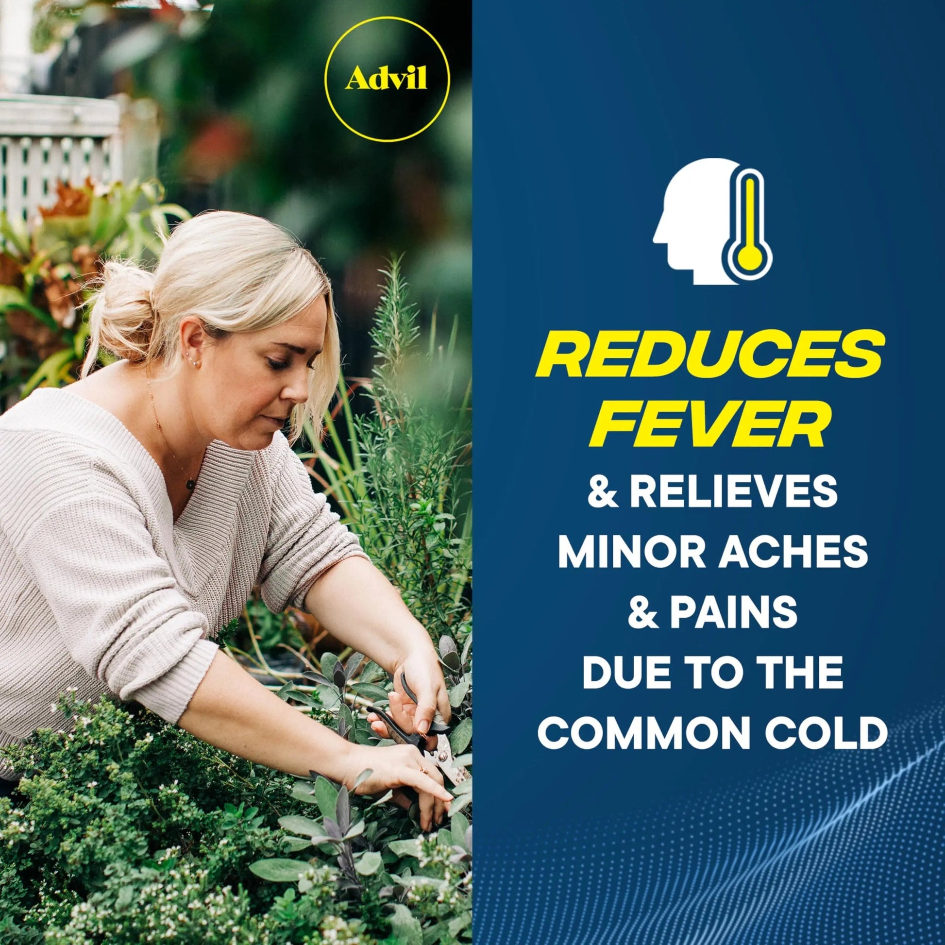 Advil Pain Reliever and Fever Reducer, Ibuprofen 200mg for Pain Relief - 50 Coated Tablets AdvilBuy Supplements Australia