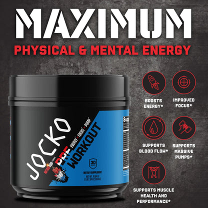 Jocko Pre Workout, Protein Powder, & Creatine Bundle (3 Pack) Jocko Fuel
