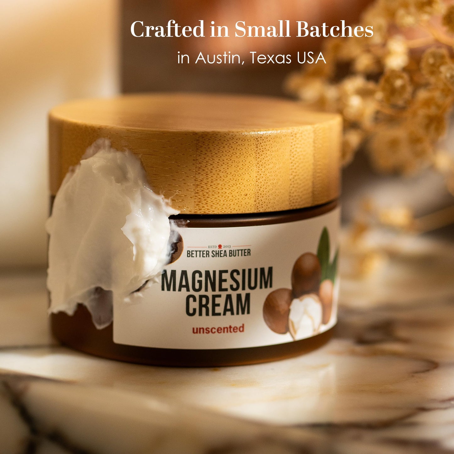 Better Shea Butter Magnesium Cream for Leg Cramps | Relieves Muscle Tension | Night Lotion Safe for Pregnancy, Kids and Babies | Organic and Natural Ingredients | Vegan, Made in USA | (Unscented) Better Shea ButterBuy Supplements Australia