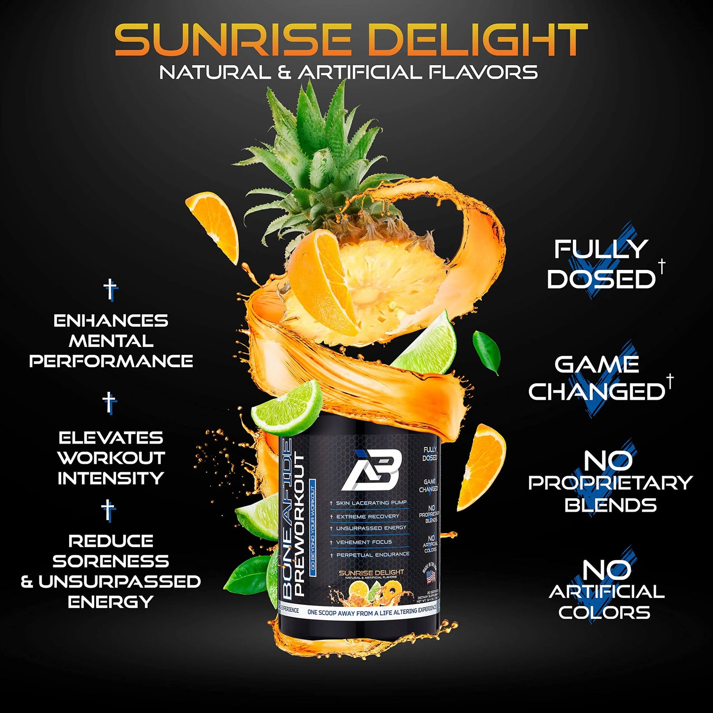 Boneafide Preworkout (Sunrise Delight) Boneafide Nutrition