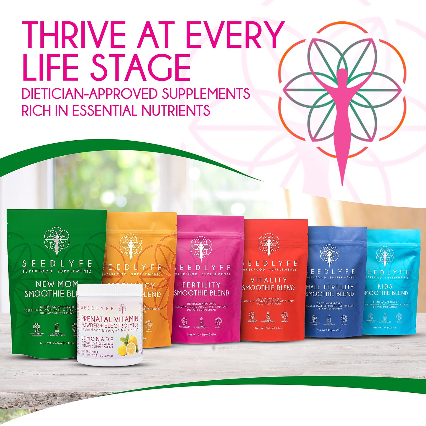 seedlyfe New Mother Postnatal Supplement Care Bundle - Lactation Superfood Smoothie seedlyfe