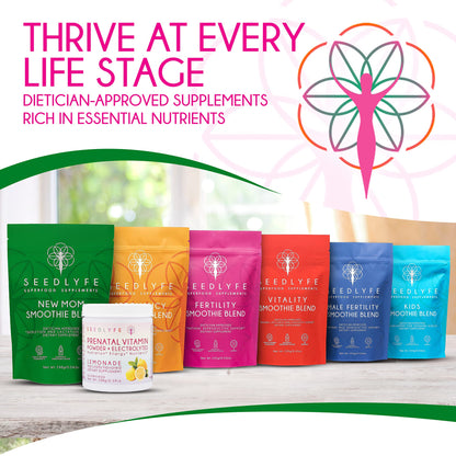 seedlyfe New Mother Postnatal Supplement Care Bundle - Lactation Superfood Smoothie seedlyfe