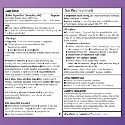 Amazon Basic Care Omeprazole Delayed Release Tablets 20 mg, Acid Reducer, treats frequent heartburn,, Cream, Regular, 42 Count (Pack of 1), 42 Count, Amazon Basic Care buy supplements Au