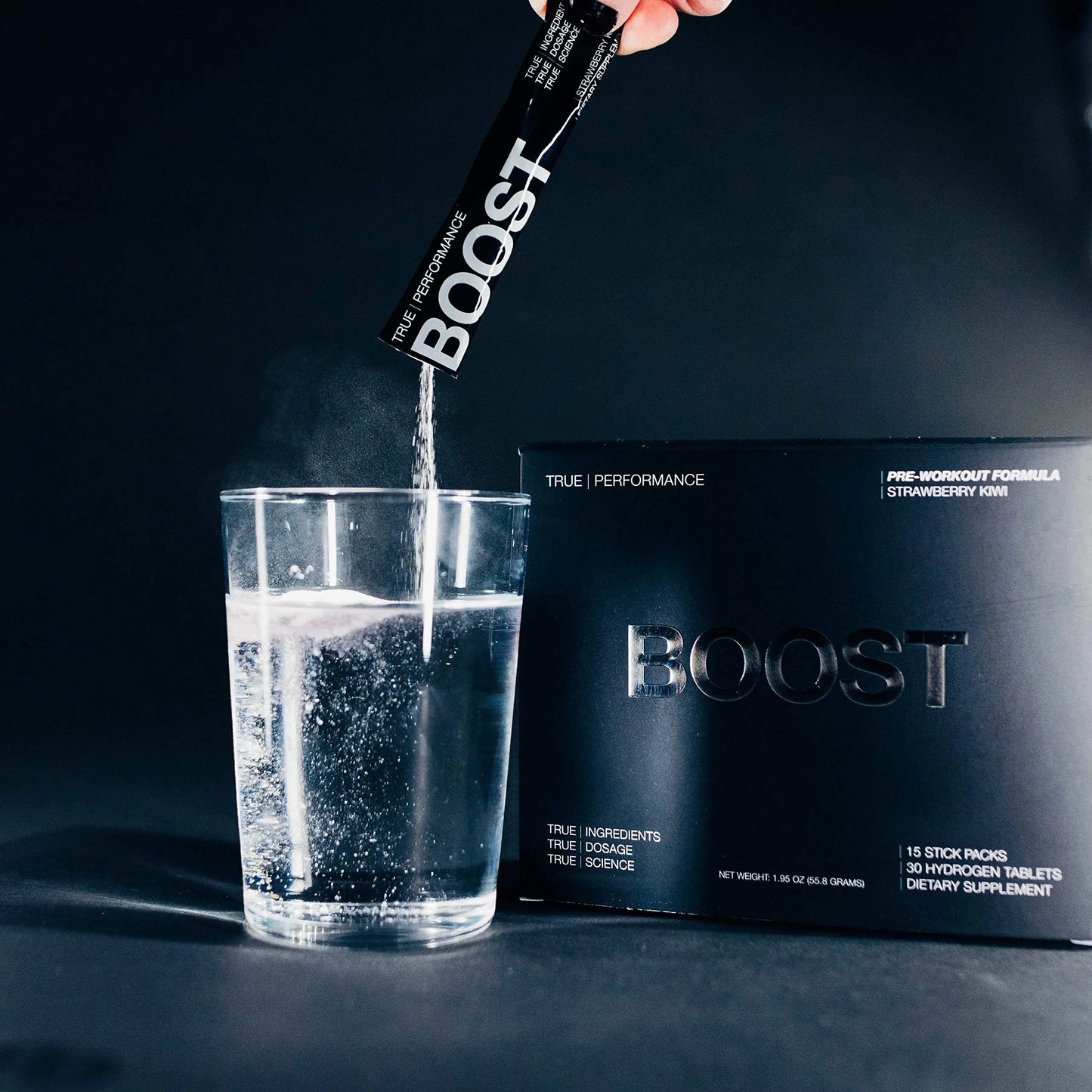 Pre Workout Mix & Nitric Oxide Booster, BOOST - Intense Performance, Energy, Endurance DRINK HRW