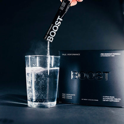 Pre Workout Mix & Nitric Oxide Booster, BOOST - Intense Performance, Energy, Endurance DRINK HRW
