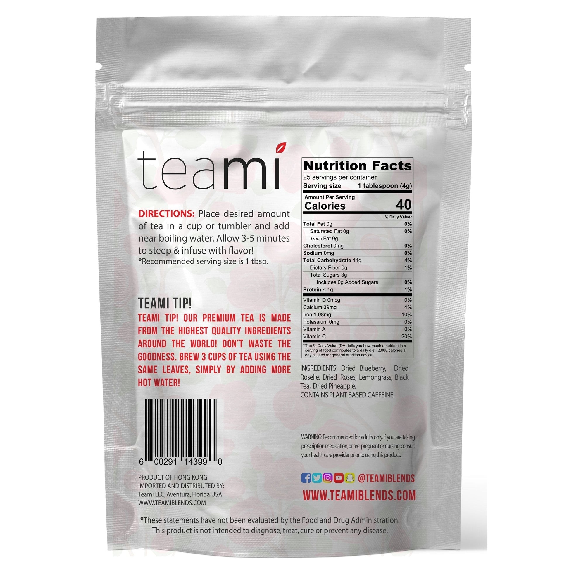 Teami Tea Collection (Bloom Rose Petal) TeamiBuy Supplements Australia