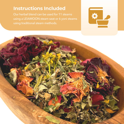 Yoni Steam Herbs Creativity Blend, Receptivity & Fertility Yoni Herbs for Cleansing and Toning Leiamoon