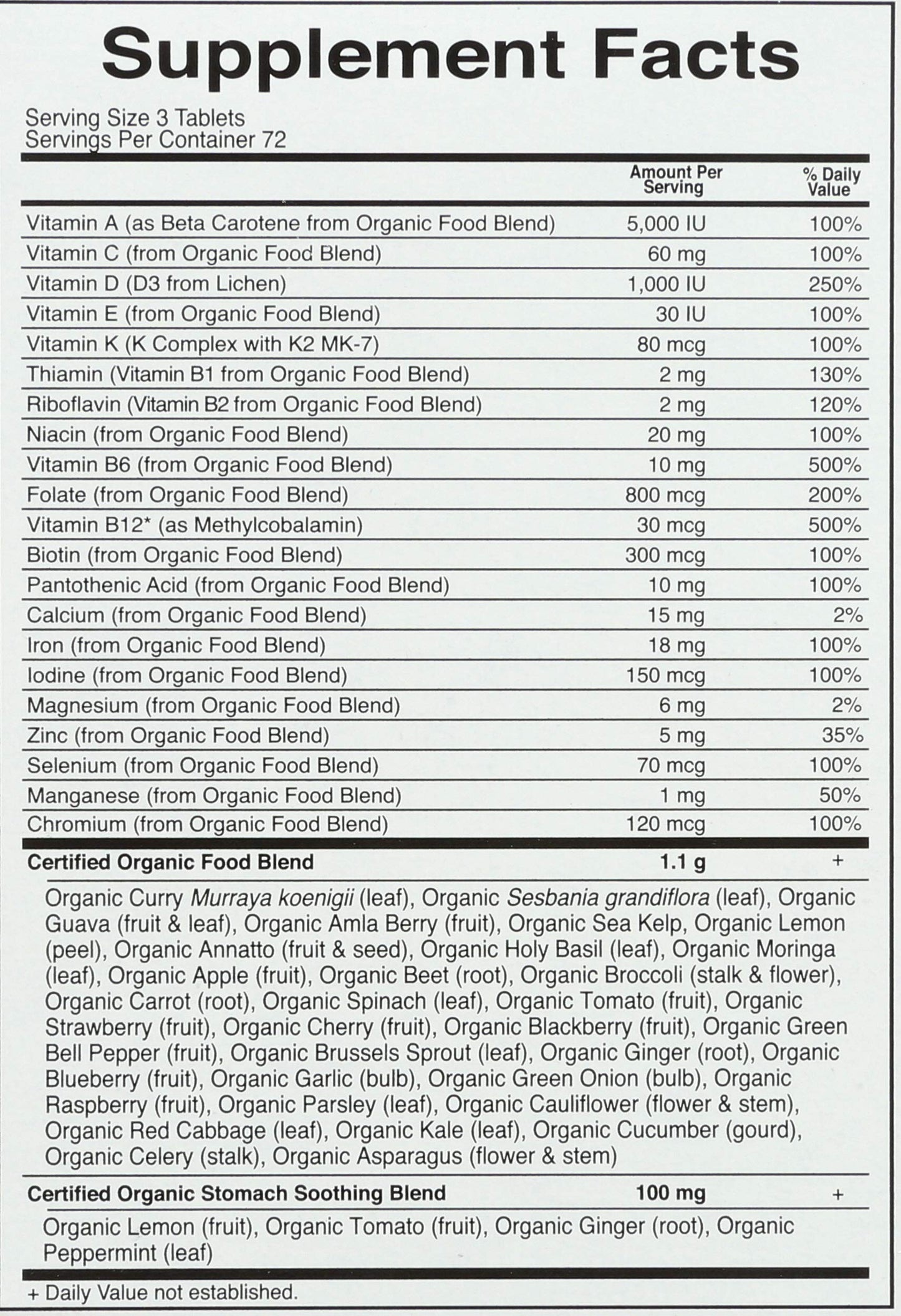 Garden of Life Organic Mykind Prenatal Multivitamin, 216 CT Garden of Life