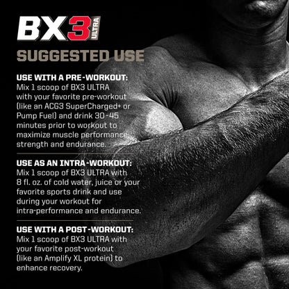 PMD Sports BX3 Ultra Muscle-Building Powder – Beta-Alanine, BCAAs, Betaine Anhydrous PMD