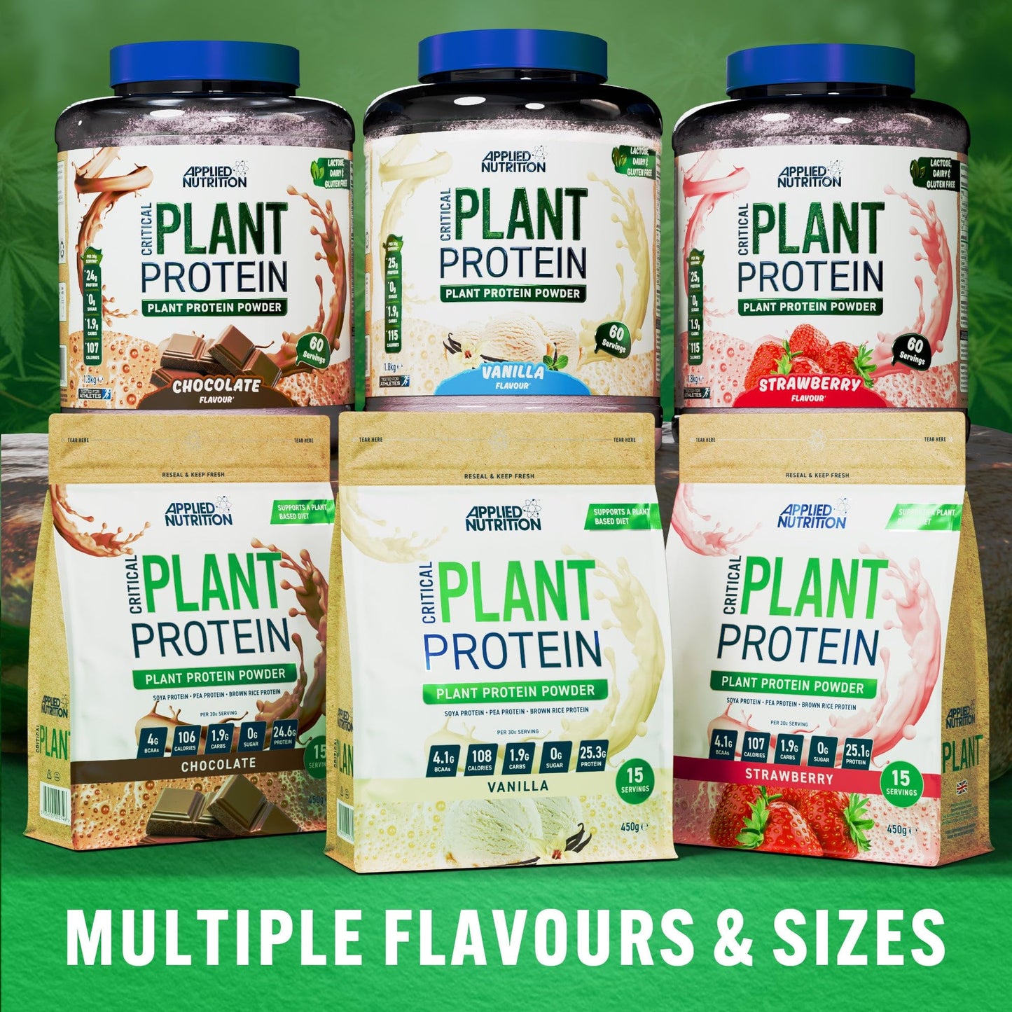 Applied Nutrition Plant Protein Powder – Critical Plant Vegan Protein Shake with SOYA Applied NutritionBuy Supplements Australia