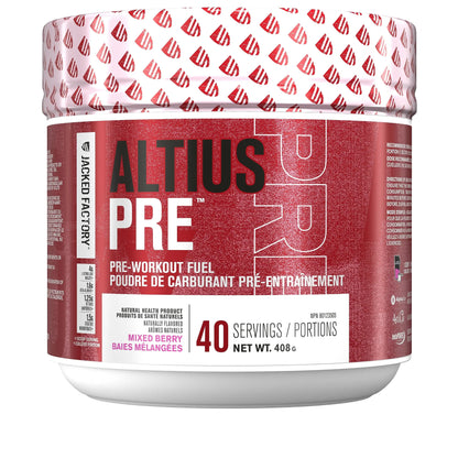 ALTIUS Pre-Workout Supplement - Naturally Sweetened - Clinically Dosed Powerhouse Jacked Factory