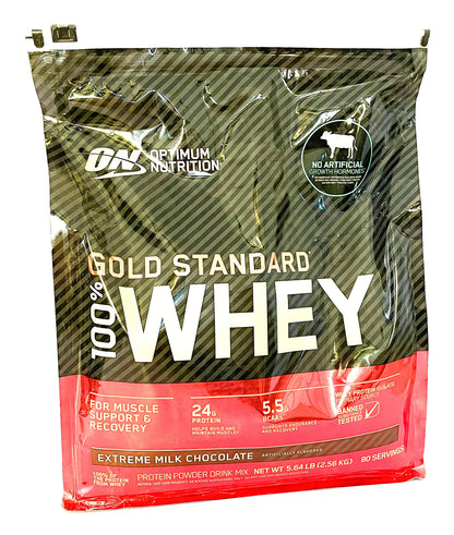 100% Whey Gold Standard, Extreme Milk Chocolate, 5 lb Optimum Nutrition
