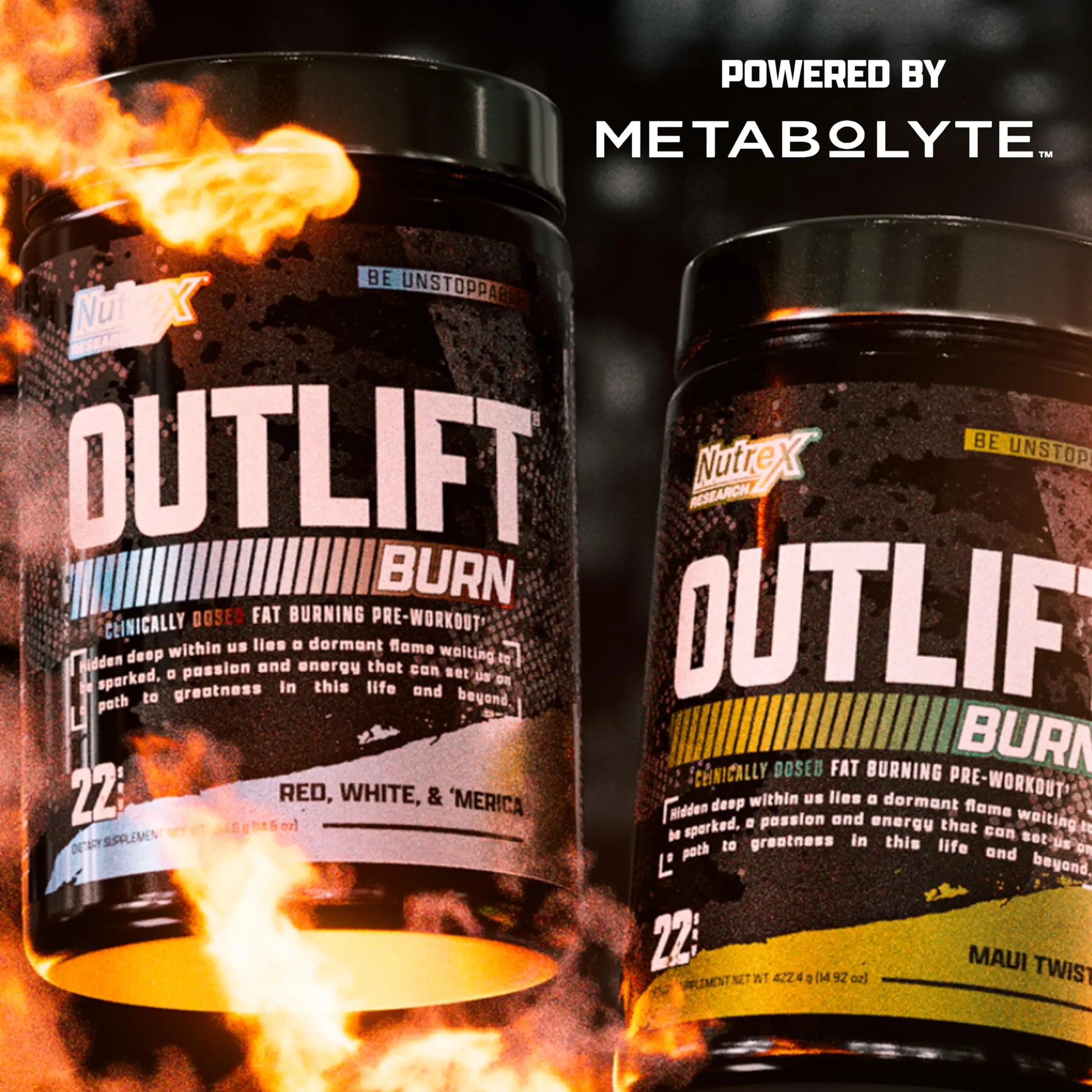 Nutrex Research Outlift Burn Thermogenic Pre Workout Powder, 2 in 1 Performance Nutrex Research