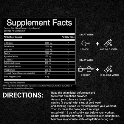 STIMJungle Essential Preworkout •Insane Energy •6G L-Citrulline •3G Beta Alanine STIMJungle